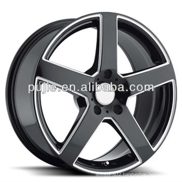 18x9.5 Polished Gloss Black Car Alloy Rims for sale